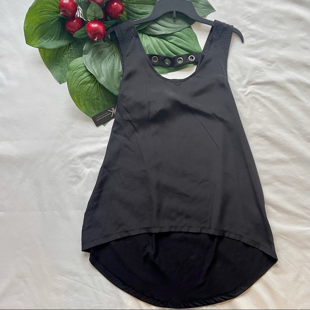 Kardashian Kollection Flowy, Embellished Tank Top Black M (Women’s)